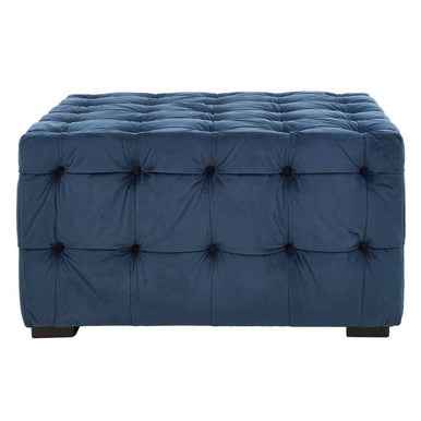 Stella Midnight Velvet Button Stool