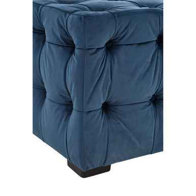 Stella Midnight Velvet Button Stool