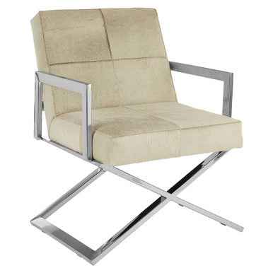 Kensington Townhouse Genuine Grey Leather Chair
