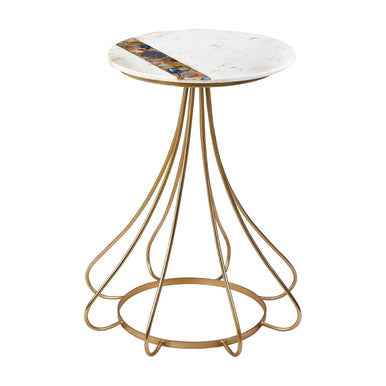 Vizzini Marble And Agate Side Table