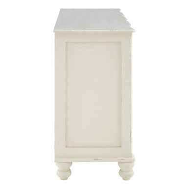 Loire 6 Drawer White Sideboard