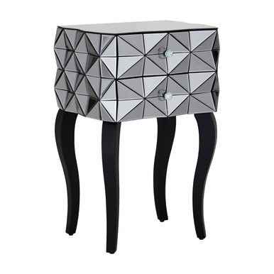 Soho 2 Drawer Bed Side Table in 3D effect