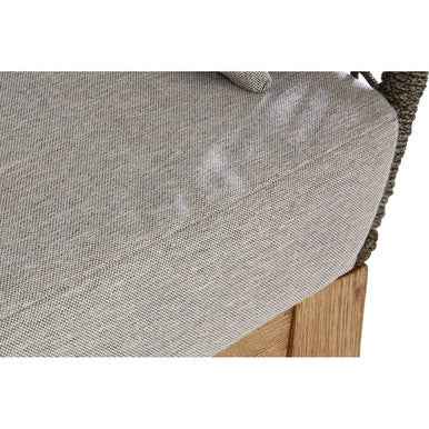 Opus 3 Seat Grey Sofa with Wooden Legs