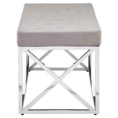 Allure Mink Tufted Bench