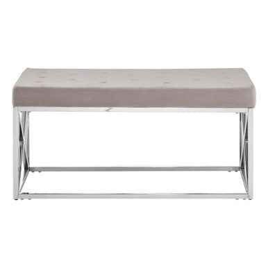 Allure Mink Tufted Bench