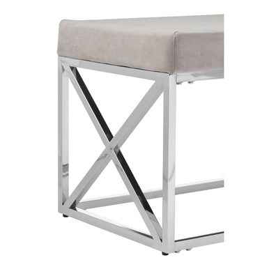 Allure Mink Tufted Bench