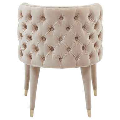Villi Beige Tufted Backrest Chair