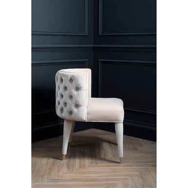 Villi Beige Tufted Backrest Chair