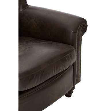 Victor Dark Grey Scroll Armchair