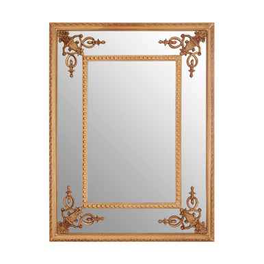 Marseille Gold Motifs Frame Wall Mirror