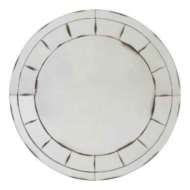 Riza Round And Mosaic Effect Wall Mirror