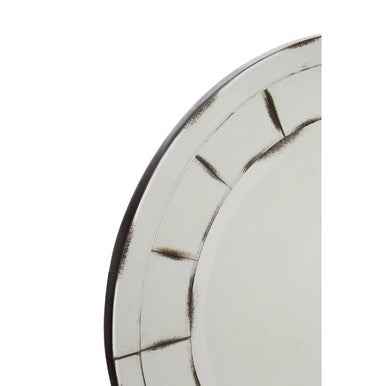Riza Round And Mosaic Effect Wall Mirror