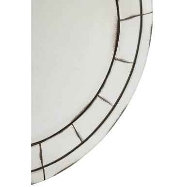 Riza Round And Mosaic Effect Wall Mirror