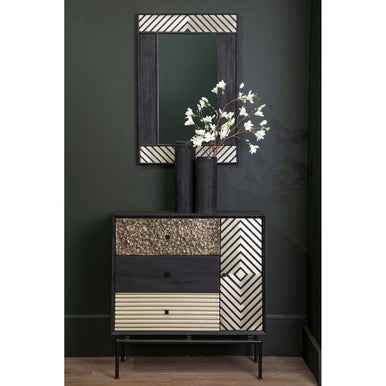 Boho Black Wall Mirror