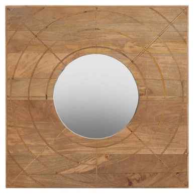 Sona Mango Wood Sqaure Wall Mirror