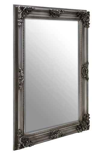 Lora Silver Wooden Frame Wall Mirror