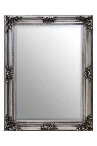 Lora Silver Wooden Frame Wall Mirror