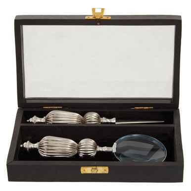 Churchill Magnifying Glass And Letter Opener With Box