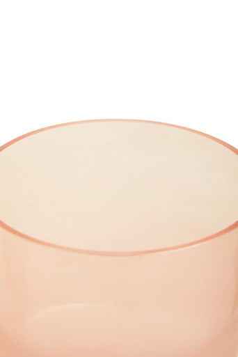 Baila Small Matte Pink Glass Vase
