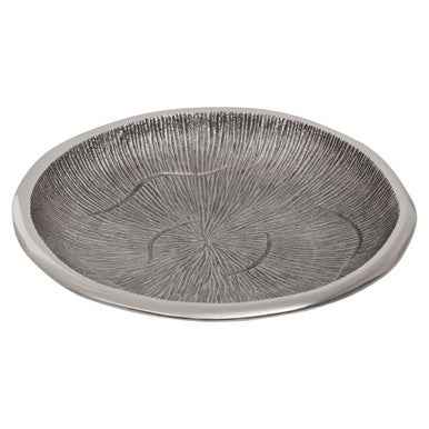 Silva Small Oak Effect Silver Bowl