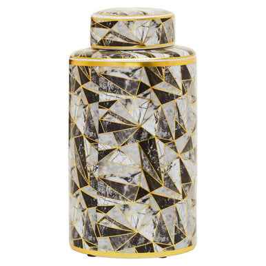 Doria Large Ceramic Jar In Assorted Colours