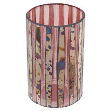 Gaia Pink Mosaic Large Candle Holder
