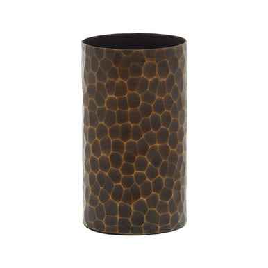 Akola Small Antique Gold Metal Vase