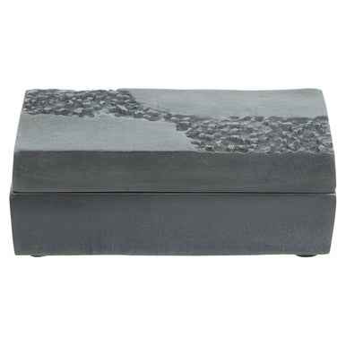 Dante Grey Finish Textured Trinket Box