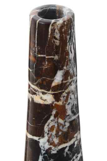 Salmo Black Marble Tapered Vase