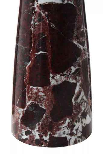 Salmo Red Marble Tapered Vase