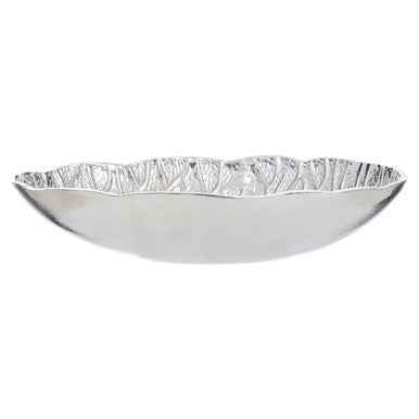 Salma Silver Finish Lotus Leaf Bowl.