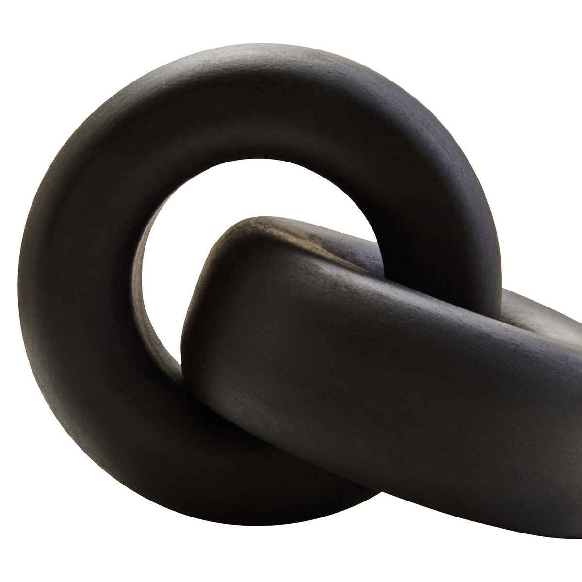 Cato Black Wood Knot Decor