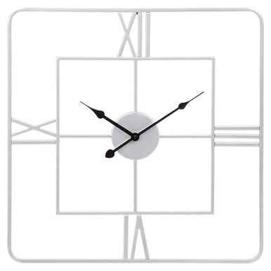 Kent Large Silver Finish Square Wall Clock