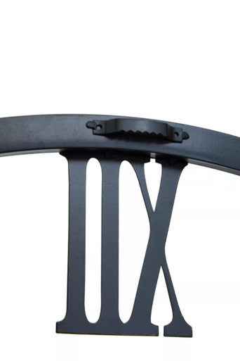 Kent Round Black Metal Wall Clock