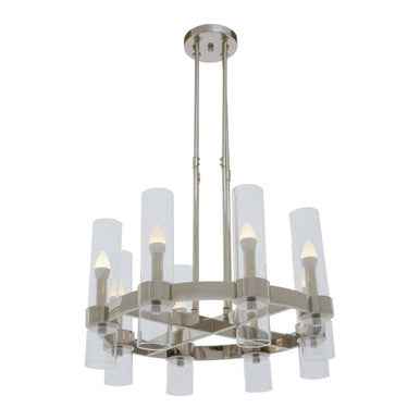 Alexis 8-Light Nickel Finish Ceilingt Light