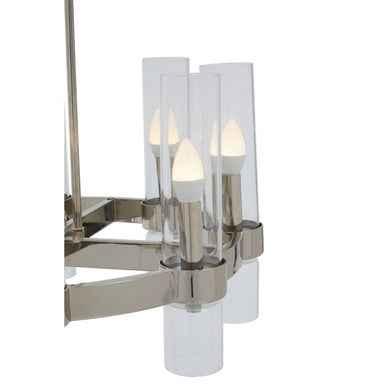 Alexis 8-Light Nickel Finish Ceilingt Light