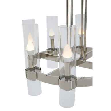 Alexis 8-Light Nickel Finish Ceilingt Light