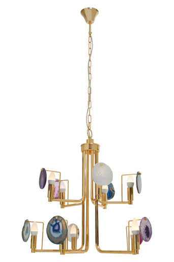 Glamour Agate 10-light Celing Light