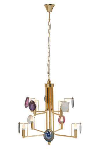 Glamour Agate 10-light Celing Light