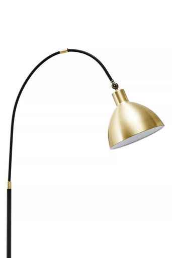 Newton Gold Finish Metal Shade Floor Lamp