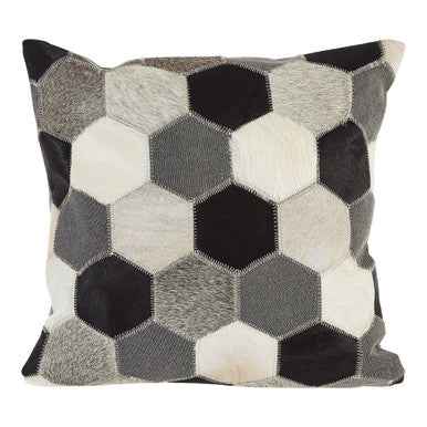 Bosie Safira Black And White And Grey Cushion Cover