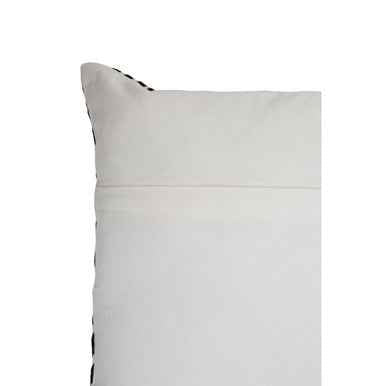 Bosie Ozella Black And White Square Embroidered Cushion