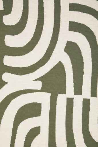 Bosie Ozella Natural And Green Throw