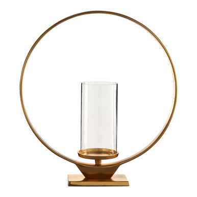 Cirqua Large Gold Finish Candle Holder