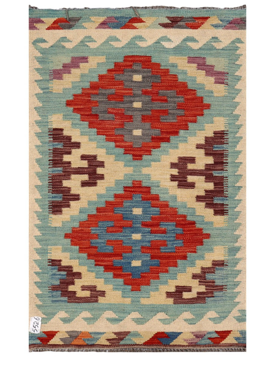 Maimana Afghanistan Kilim Rug - 120 x 75 cm
