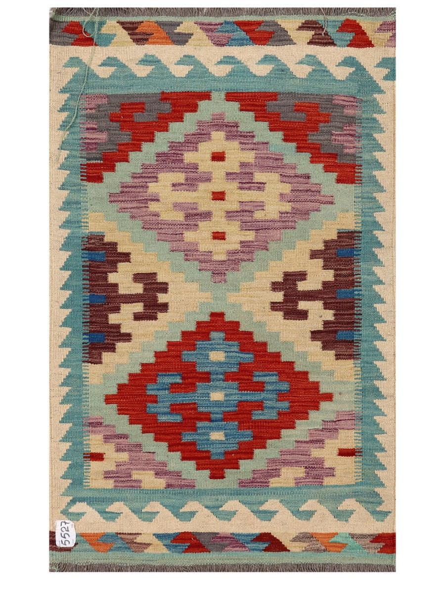 Maimana Afghanistan Kilim Rug - 122 x 75 cm
