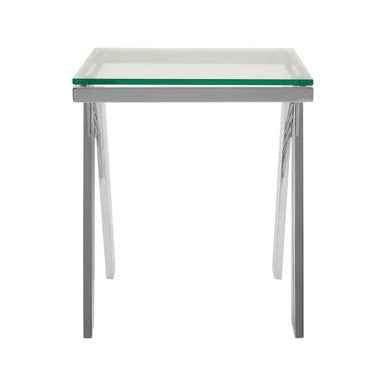 Piermount Clear Glass End Table