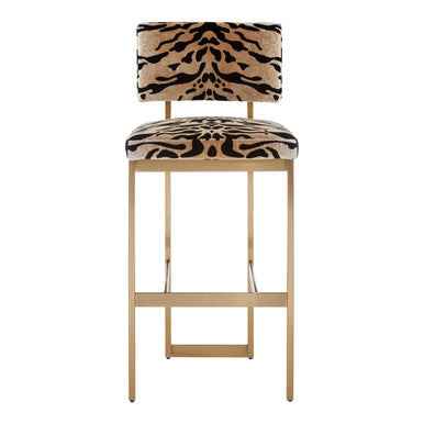 Manhattan Tiger Print Bar Stool