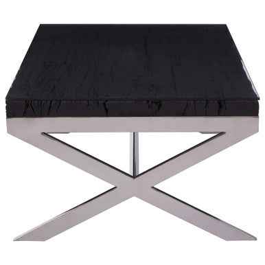 Kerala Black Coffee Table With Cross Base