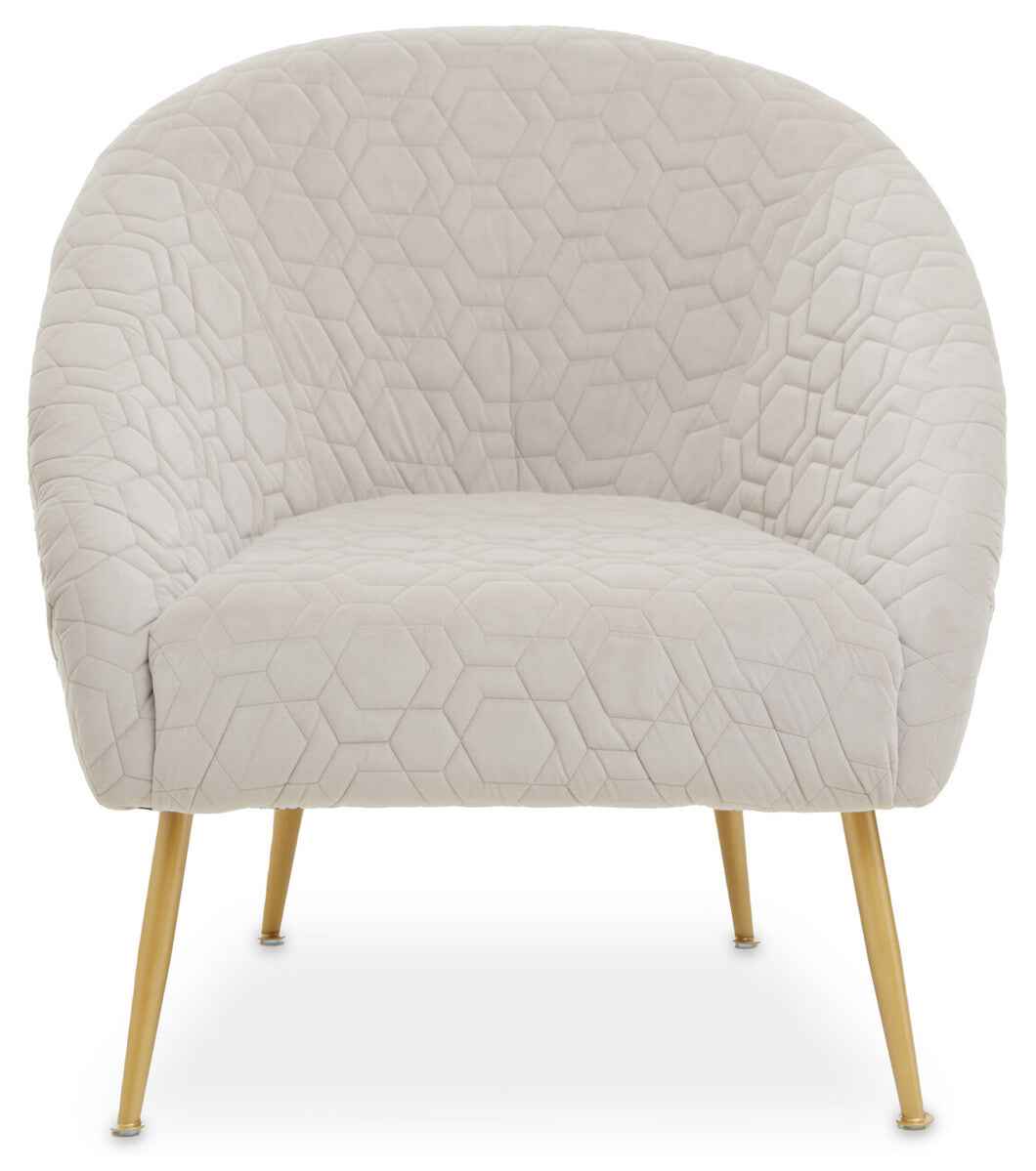 Tania Beige velvet Occasional Chair